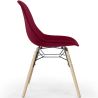 Chaise de Salle à Manger en Velours - Design Scandinave et Pieds en Bois - Skögur image 7