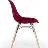 Chaise de Salle à Manger en Velours - Design Scandinave et Pieds en Bois - Skögur image 7