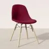Chaise de Salle à Manger en Velours - Design Scandinave et Pieds en Bois - Skögur image 7