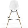 Tabouret de Bar en Velours - Design Scandinave et Pieds en Bois - Skögur image 7