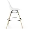 Tabouret de Bar en Velours - Design Scandinave et Pieds en Bois - Skögur image 7