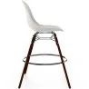 Tabouret de Bar en Velours - Design Scandinave et Pieds en Bois Foncé - Skögur image 7