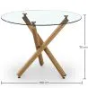 Table à Manger Ronde - Design Scandinave - 4/5 Couverts - Tesfa image 7