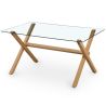 Table à Manger Rectangulaire - Design Scandinave - 6 Couverts - Tesfa image 7