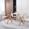 Table à Manger Rectangulaire - Design Scandinave - 6 Couverts - Tesfa image 7