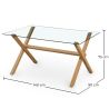 Table à Manger Rectangulaire - Design Scandinave - 6 Couverts - Tesfa image 7