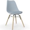 Chaise de Salle à Manger avec Coussin - Design Scandinave et Pieds en Bois - Skögur image 7