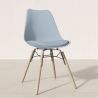 Chaise de Salle à Manger avec Coussin - Design Scandinave et Pieds en Bois - Skögur image 7