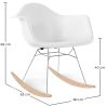 Chaise Berçante - Design Scandinave - Pieds en Bois et Métal - Nordika image 7