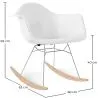 Chaise Berçante - Design Scandinave - Pieds en Bois et Métal - Nordika image 7