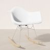 Chaise Berçante - Design Scandinave - Pieds en Bois et Métal - Nordika image 7