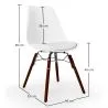 Chaise de Salle à Manger avec Coussin - Design Scandinave et Pieds en Bois Foncé - Skögur image 7