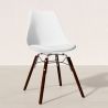 Chaise de Salle à Manger avec Coussin - Design Scandinave et Pieds en Bois Foncé - Skögur image 7