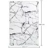 Grand Tapis au Design Moderne Effet Marbre - (290x200 cm) - Calico image 7
