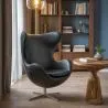 Fauteuil avec Accoudoirs - Revêtu de Similicuir - Design Oeuf - Brave image 7