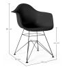 Chaise de Salle à Manger - Design Scandinave et Pieds en Métal Noir - Nordika image 7