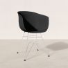Chaise de Salle à Manger - Design Scandinave - Pieds Chromés - Polin image 7