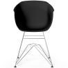 Chaise de Salle à Manger - Design Scandinave - Pieds Chromés - Polin image 7