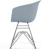 Chaise de Salle à Manger - Design Scandinave - Pieds Noirs - Polin image 7