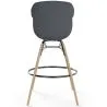 Tabouret de Bar - Design Scandinave - Pieds en Bois Naturel - Melania image 7