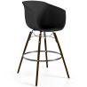 Tabouret de Bar - Design Scandinave - Pieds en Bois Foncé - Pirela image 7