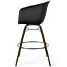 Tabouret de Bar - Design Scandinave - Pieds en Bois Foncé - Pirela image 7