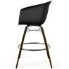 Tabouret de Bar - Design Scandinave - Pieds en Bois Foncé - Pirela image 7