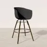 Tabouret de Bar - Design Scandinave - Pieds en Bois Foncé - Pirela image 7
