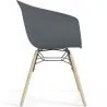 Chaise de Salle à Manger - Design Scandinave - Pieds en Bois Naturel - Polin image 7