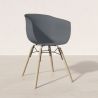 Chaise de Salle à Manger - Design Scandinave - Pieds en Bois Naturel - Polin image 7