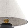 Lampe de Table Vintage - Base en Céramique et Abat-jour en Tissu - Luno image 7