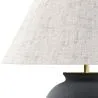 Lampe de Table Vintage - Base en Céramique et Abat-jour en Tissu - Luno image 7