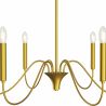 Suspension dorée à 6 bras – Style chandelier moderne en métal - Vintessa image 7