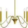 Suspension dorée à 6 bras – Style chandelier moderne en métal - Vintessa image 7