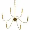 Suspension dorée à 6 bras – Style chandelier moderne en métal - Vintessa image 7