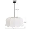 Suspension lampe Beige en lin – Style naturel et intemporel – Deral image 7