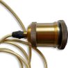 Câble de lampe suspendue doré vieilli avec hauteur réglable - Berrey image 7