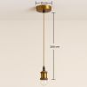 Câble de lampe suspendue doré vieilli avec hauteur réglable - Berrey image 7