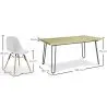 Pack Table Hairpin (90x150 cm) + 6 Chaises de Salle à Manger Nórdicas Skögur image 7