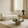 Canapé Courbe Rembourré En Bouclé Blanc – Design Moderne Et Élégant - Sorela image 7