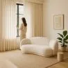 Canapé Courbe Rembourré En Bouclé Blanc – Design Moderne Et Élégant - Sorela image 7