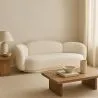 Canapé Courbe Rembourré En Bouclé Blanc – Design Moderne Et Élégant - Sorela image 7