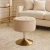 Tabouret Avec Rangement Rembourré En Chenille - Tony image 7