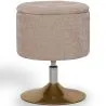 Tabouret Avec Rangement Rembourré En Chenille - Tony image 7
