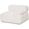 Canapé Modulaire Angle Gauche - Revêtu De Tissu Bouclé Blanc - Bianca image 7