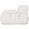 Canapé Modulaire Angle Gauche - Revêtu De Tissu Bouclé Blanc - Bianca image 7