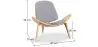 Fauteuil design - Fauteuil scandinave - Revêtement en tissu - Lucy image 7