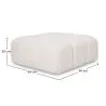 Pouf Modulaire Rembourré En Tissu Bouclé - Design Moderne – Compatible Avec Le Canapé Modulaire Bianca image 7