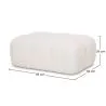 Pouf Modulaire Rembourré En Tissu Bouclé - Design Moderne (93х63) – Compatible Avec Le Canapé Modulaire Bianca image 7