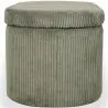 Banc Avec Rangement Interne Rembourré En Tissu Velours Côtelé - Eiren image 7